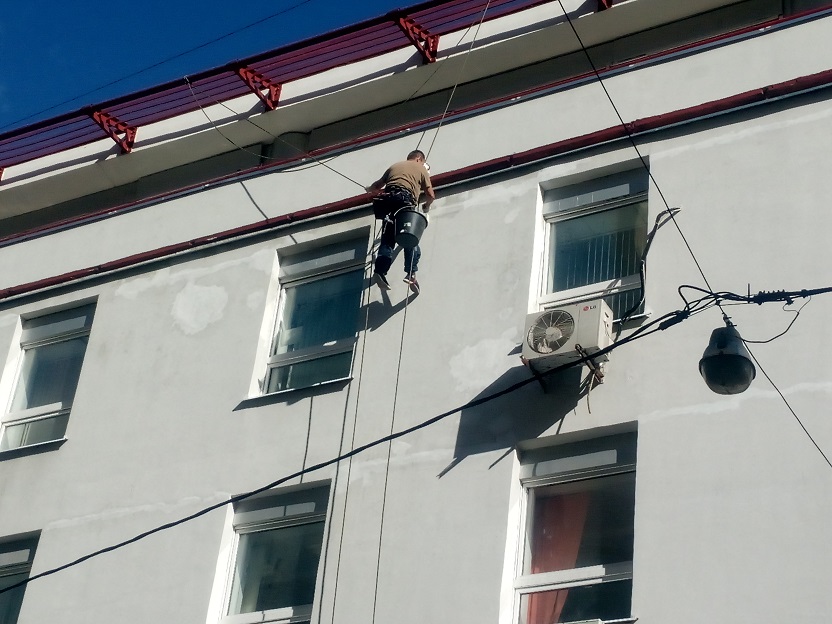 Косметический ремонт дефектов фасада